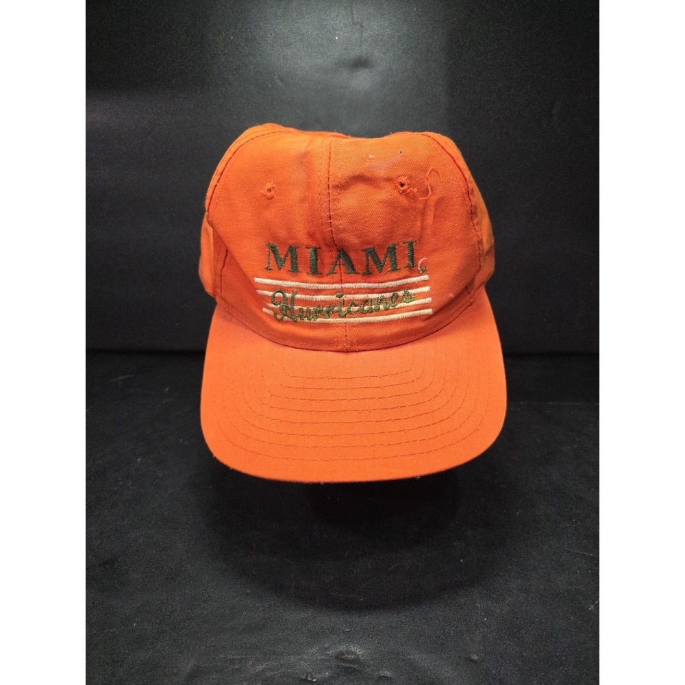 Miami Hurricanes Snapback‎ Hat, Vintage Orange NCAA College Football Cap, OSFM